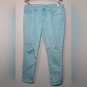 Chip & Pepper Syd Skinny Capri Jeans Light Blue Coastal Grandma Women's Size 31"